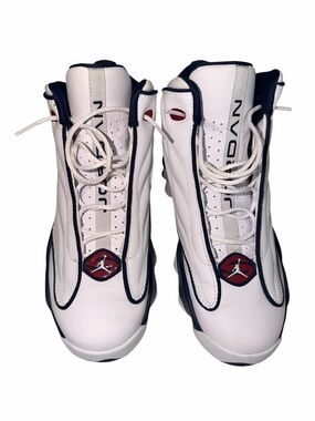 Air Jordan Retro White Navy Red Basketball White/Midnight Navy-Gym Red